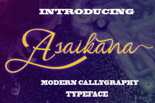 Asaikana Font: Elegant Script for Crafters