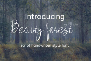 Beauty Forest: A Calm Handwritten Typeface for Branding
