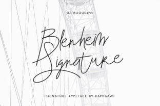 Blenheim Signature: The Minimal Script Font for Modern Campaigns