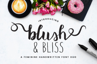Blush Bliss: A Handwritten Font for Editorial Design
