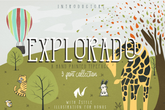 Explorado Typeface: A Whimsical Script for Bold Branding