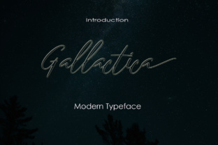 Gallactica: A Modern Script Font for Editorial Design