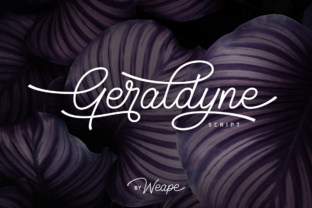 Geraldyne: A Charming Monoline Font for Crafters