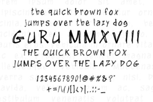 GuRu MMXVIII: A Playful Handwritten Typeface for Editors