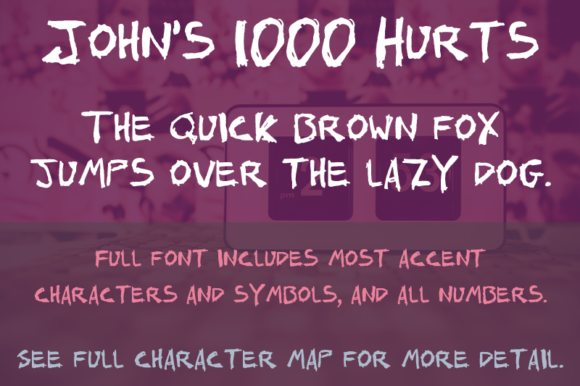John s 1000 Hurts Font for Bold Campaigns