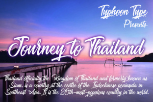 Journey to Thailand: A Versatile Display Font for Modern Branding
