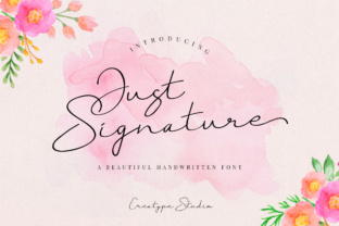 Just Signature: A Modern Script Font for Makers