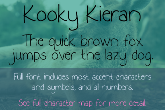 Kooky Kieran Font for Handmade Crafters