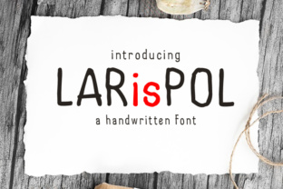 Larispol Font: A Handwritten Typeface for Crafters