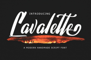 Lavalette Font: A Painterly Typeface for Crafters