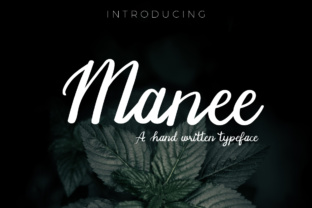 Manee Typeface: A Handwritten Font for Makers