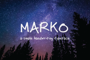 Marko Typeface: Authentic Handwriting for Editorial Design