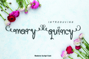 Mary Quincy: A Handwritten Font for Feminine Brands