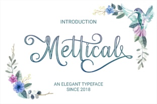 Mettical: A Script Font for Elegant Branding