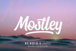 Mostley Font: Elevate Web Design with Hand-Lettered Style