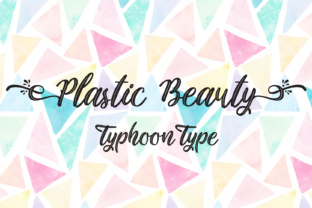 Plastic Beauty Font for Handmade Labels