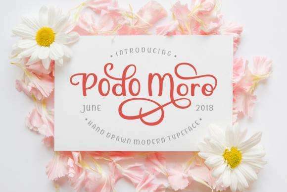 Podo Moro: A Modern Hand-Drawn Typeface for Marketers