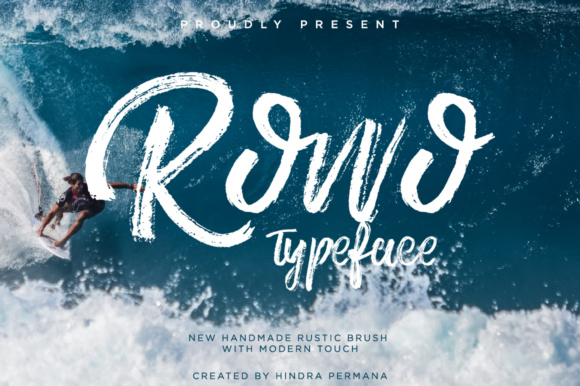 Rowo Font: Hand-Brushed Script for Makers