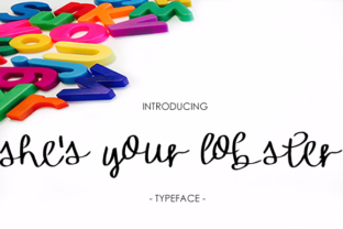 She s Your Lobster Font for Brand Identity