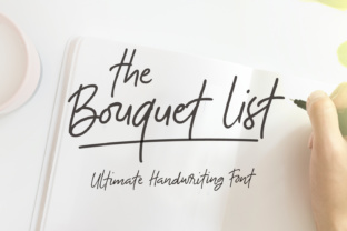 The Bouquet List: A Handwritten Font for Web Headers