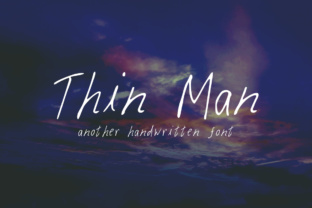 Thin Man Typeface: A Rugged Script for Makers