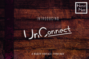 UnConnect: A Rustic Stencil Typeface for Bold Brands