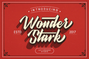 Wonder Stark: The Bold Script Font for Crafters