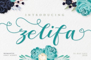 Zelifa: A Handmade Script Font for Makers